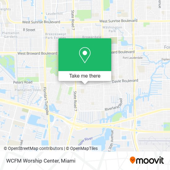 Mapa de WCFM Worship Center