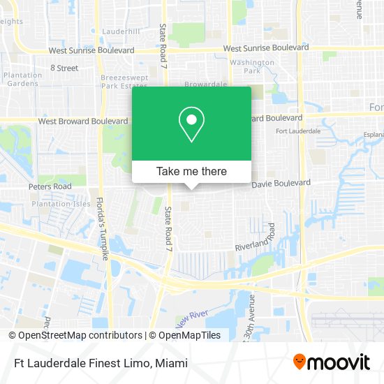 Ft Lauderdale Finest Limo map