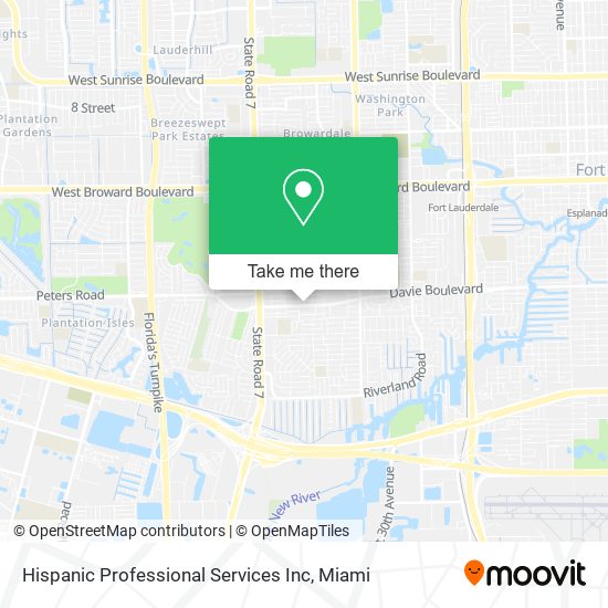 Mapa de Hispanic Professional Services Inc