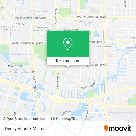 Mapa de Osney Variete