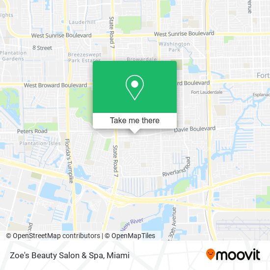 Mapa de Zoe's Beauty Salon & Spa