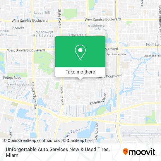 Unforgettable Auto Services New & Used Tires map