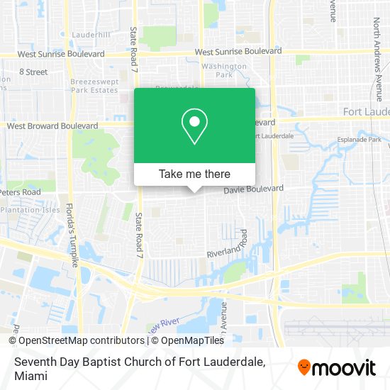 Mapa de Seventh Day Baptist Church of Fort Lauderdale