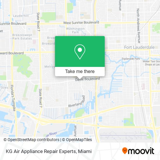 Mapa de KG Air Appliance Repair Experts