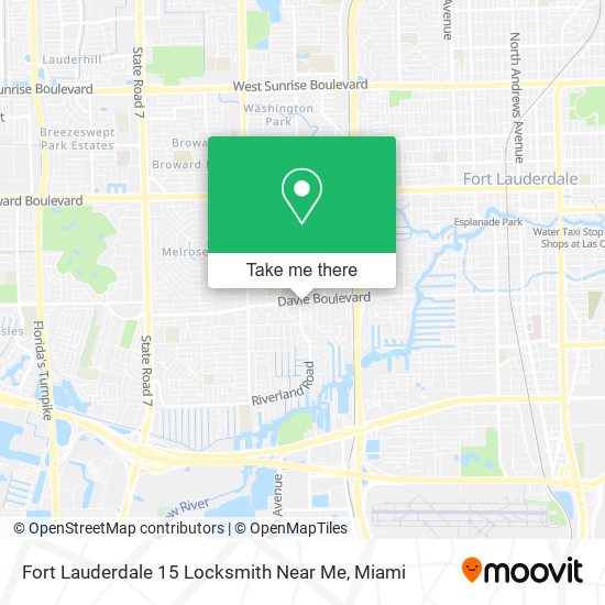 Fort Lauderdale 15 Locksmith Near Me map