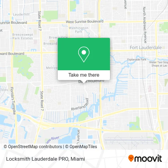 Locksmith Lauderdale PRO map