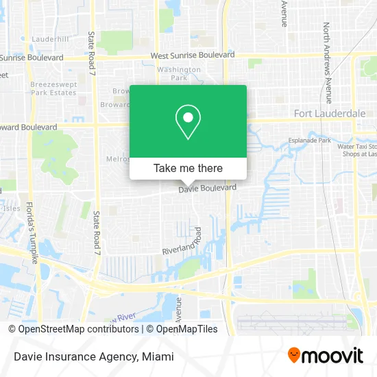 Davie Insurance Agency map