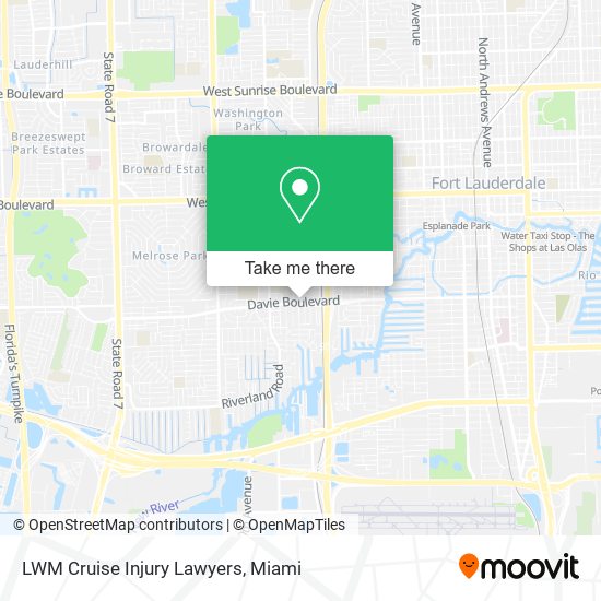 LWM Cruise Injury Lawyers map