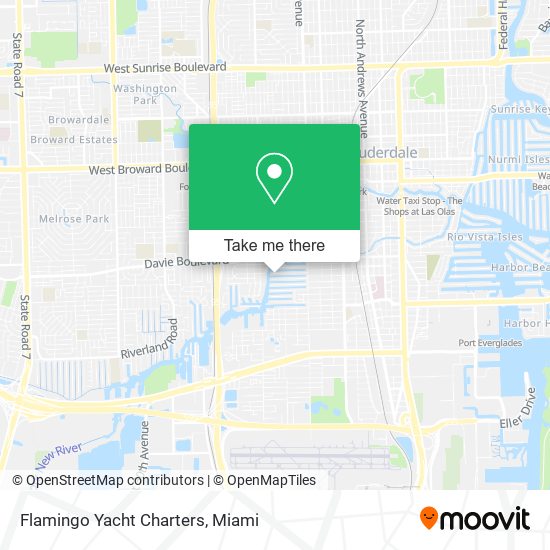 Flamingo Yacht Charters map