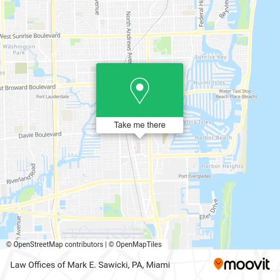 Mapa de Law Offices of Mark E. Sawicki, PA