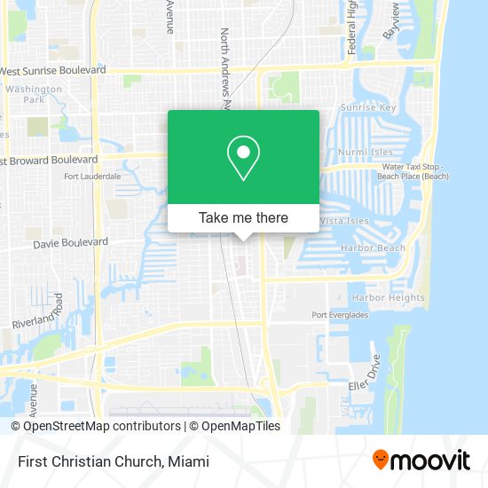 First Christian Church map