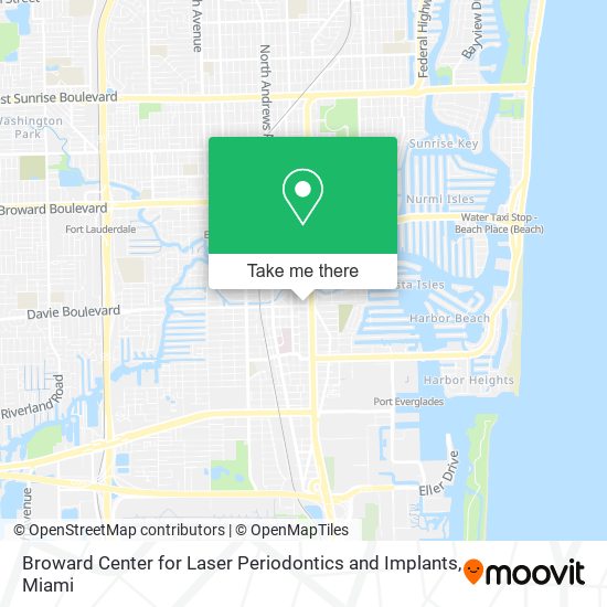 Broward Center for Laser Periodontics and Implants map