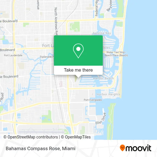 Bahamas Compass Rose map