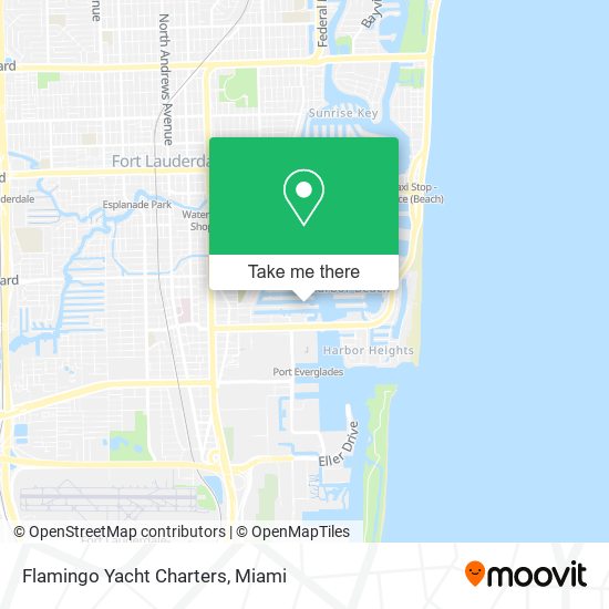 Flamingo Yacht Charters map