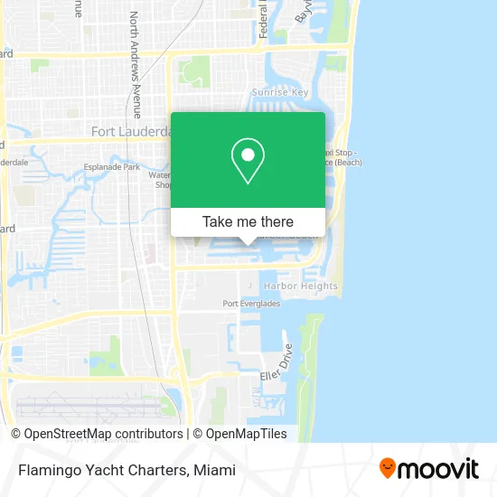 Flamingo Yacht Charters map