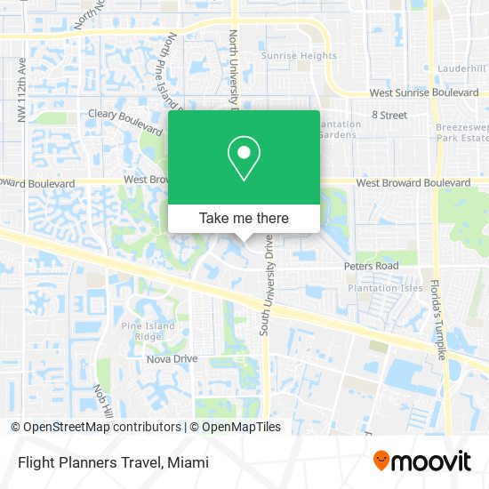 Mapa de Flight Planners Travel