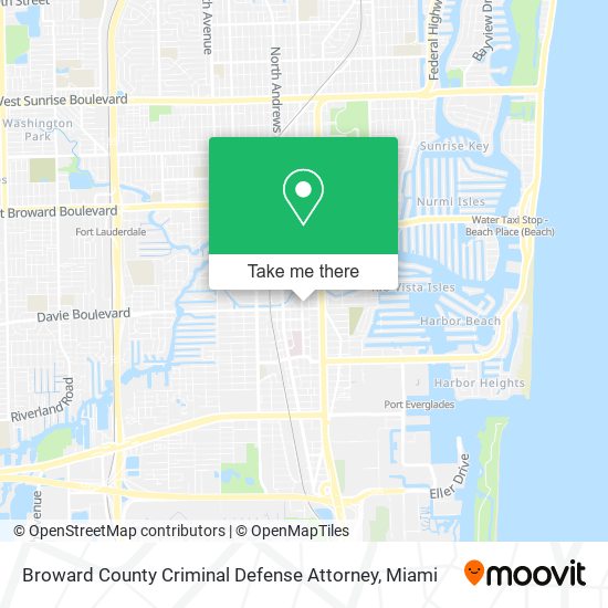 Broward County Criminal Defense Attorney map