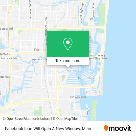 Facebook Icon Will Open A New Window map