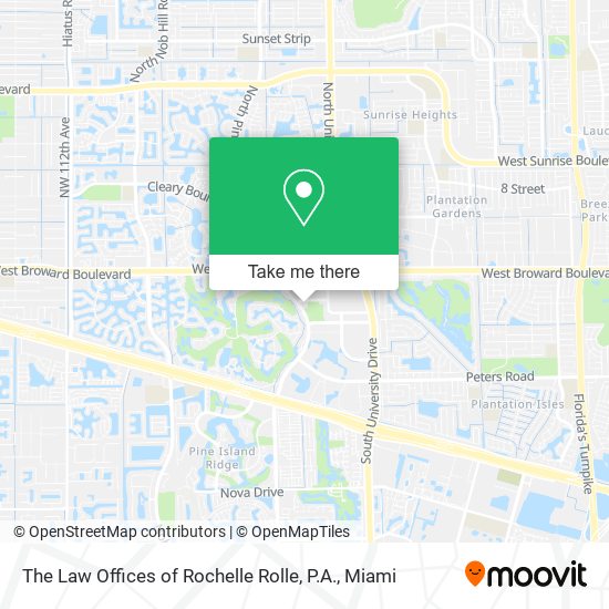 Mapa de The Law Offices of Rochelle Rolle, P.A.