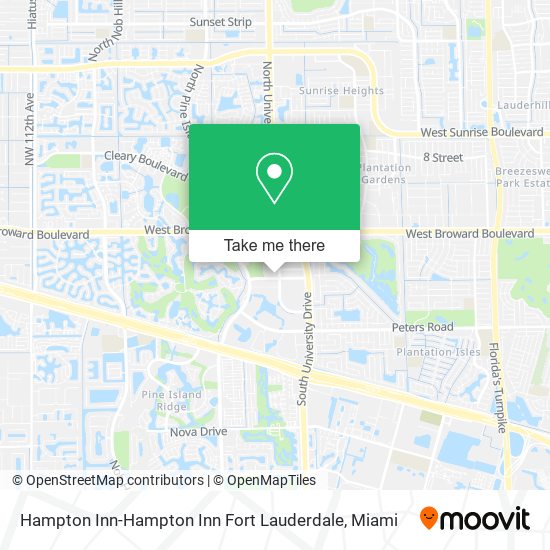 Mapa de Hampton Inn-Hampton Inn Fort Lauderdale