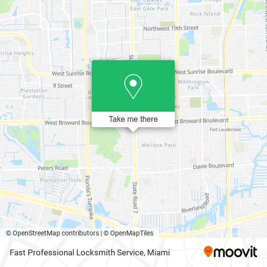 Fast Professional Locksmith Service map