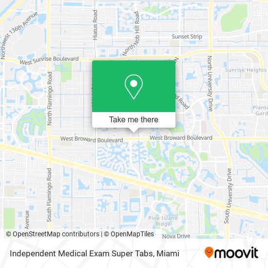 Independent Medical Exam Super Tabs map