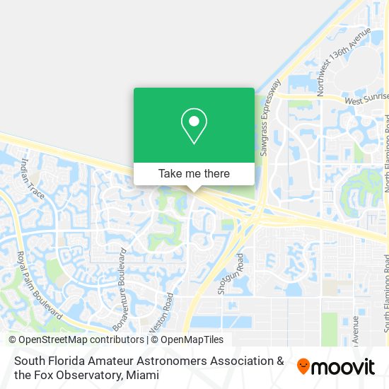 South Florida Amateur Astronomers Association & the Fox Observatory map