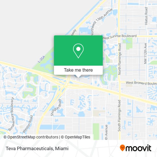 Teva Pharmaceuticals map