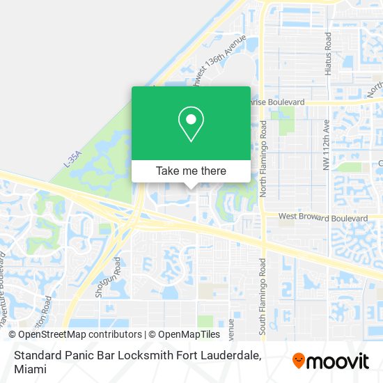 Standard Panic Bar Locksmith Fort Lauderdale map