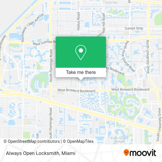 Always Open Locksmith map