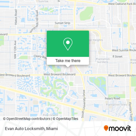 Evan Auto Locksmith map