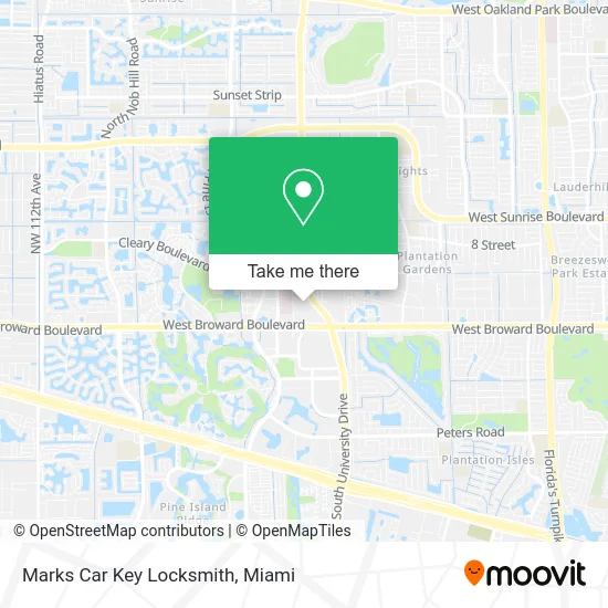 Marks Car Key Locksmith map