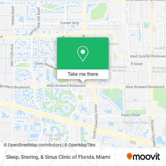 Mapa de Sleep, Snoring, & Sinus Clinic of Florida