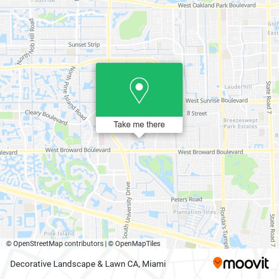 Decorative Landscape & Lawn CA map