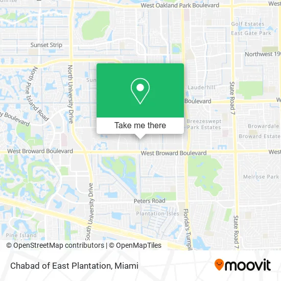 Chabad of East Plantation map