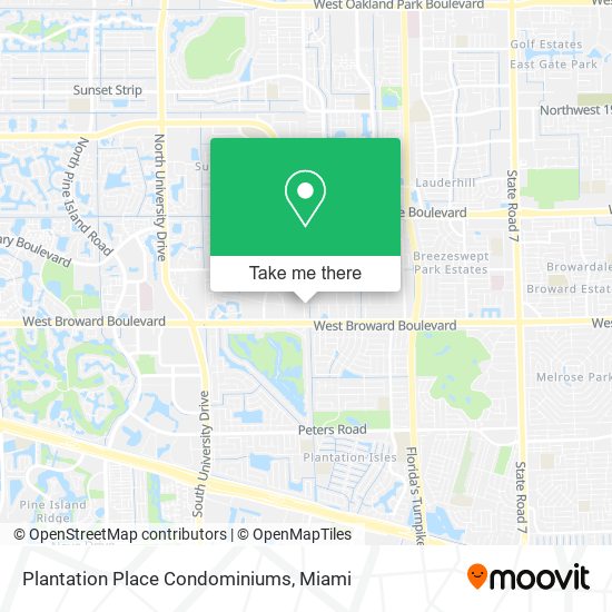 Plantation Place Condominiums map