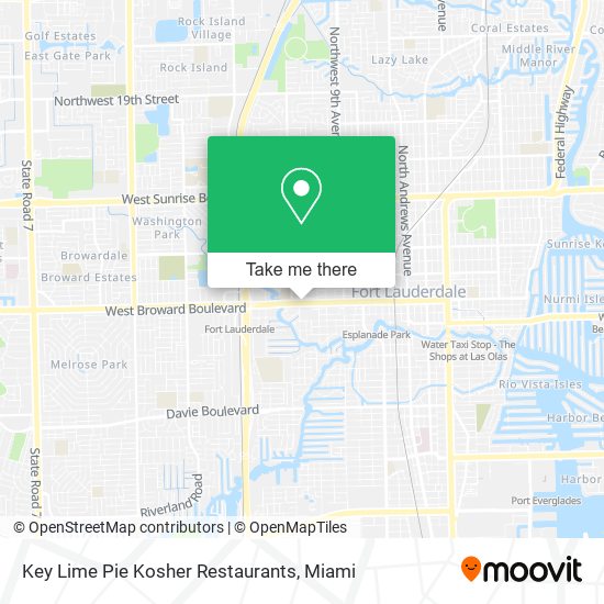 Key Lime Pie Kosher Restaurants map