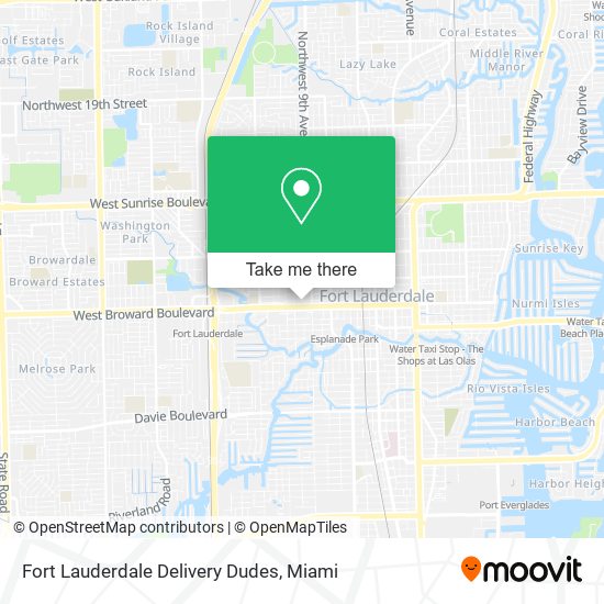 Mapa de Fort Lauderdale Delivery Dudes