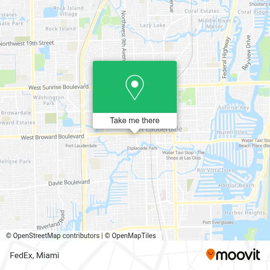 FedEx map