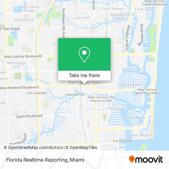 Mapa de Florida Realtime Reporting