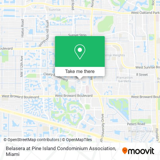 Belasera at Pine Island Condominium Association map