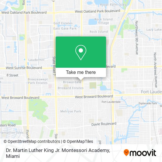Mapa de Dr. Martin Luther King Jr. Montessori Academy