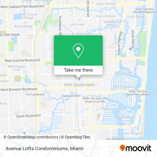 Mapa de Avenue Lofts Condominiums