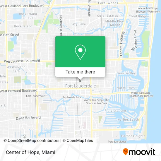 Center of Hope map