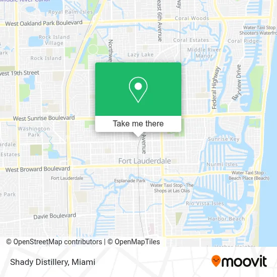 Shady Distillery map