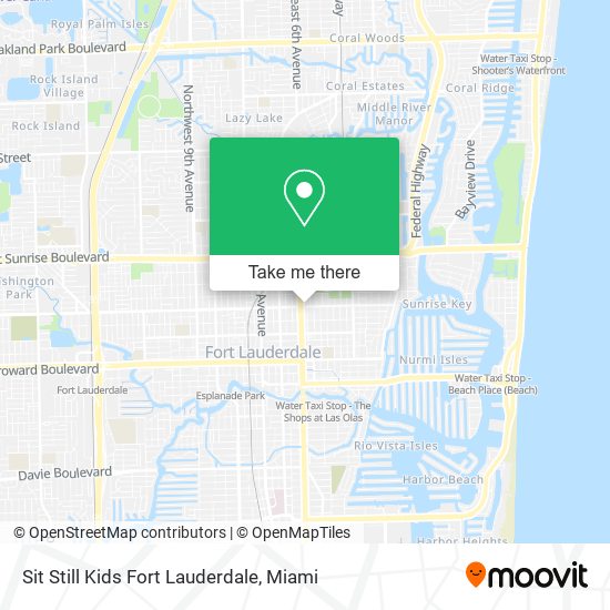 Sit Still Kids Fort Lauderdale map