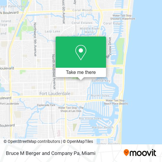 Bruce M Berger and Company Pa map