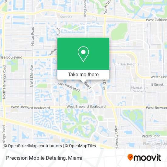 Precision Mobile Detailing map