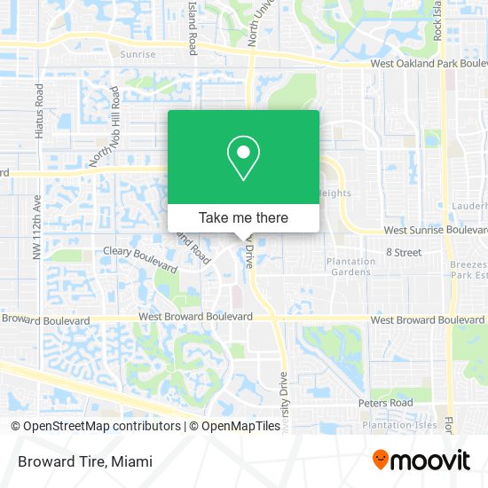 Broward Tire map