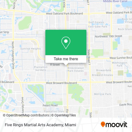 Five Rings Martial Arts Academy map